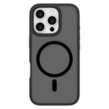 iPhone 16 Pro Lippa Hybrid Plastik Mobil Cover - MagSafe Kompatibel - Mat / Sort