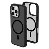 iPhone 16 Pro Lippa Hybrid Plastik Mobil Cover - MagSafe Kompatibel - Mat / Sort