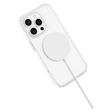 iPhone 16 Pro Lippa Hybrid Plastik Mobil Cover - MagSafe Kompatibel - Gennemsigtig / Hvid