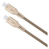 GreyLime 60W Braided USB-C til USB-C Kabel 50 centimeter - Beige