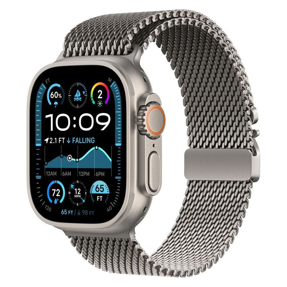 Apple Watch (42/44/SE/45/46/49mm) Lippa Titaniumlegering Rem - inkl. Lås - Sølv