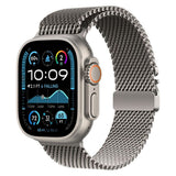 Apple Watch (42/44/SE/45/46/49mm) Lippa Titaniumlegering Rem - inkl. Lås - Sølv