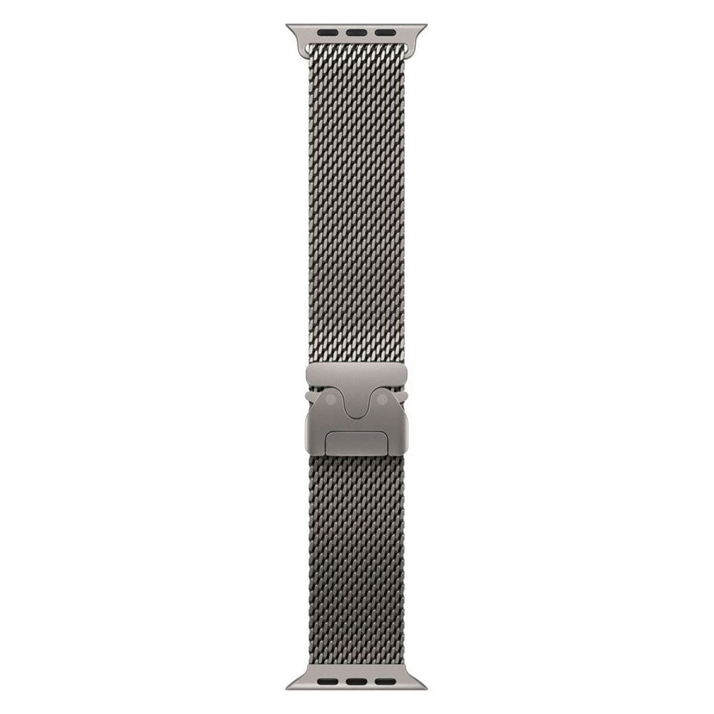 Apple Watch (42/44/SE/45/46/49mm) Lippa Titaniumlegering Rem - inkl. Lås - Sølv