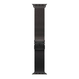Apple Watch (42/44/SE/45/46/49mm) Lippa Rustfri Stål Rem - inkl. Lås - Sort