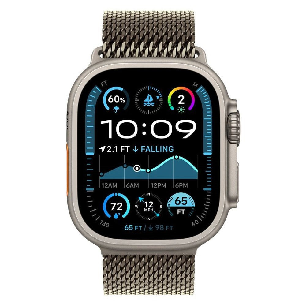 Apple Watch (42/44/SE/45/46/49mm) Lippa Rustfri Stål Rem - inkl. Lås - Guld