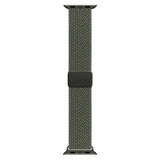 Apple Watch (42/44/SE/45/46/49mm) Nylon Rem Lippa - Magnetisk Lås - Grøn