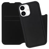 iPhone 17 Lippa Kunstlæder Wallet Flip Cover - Sort