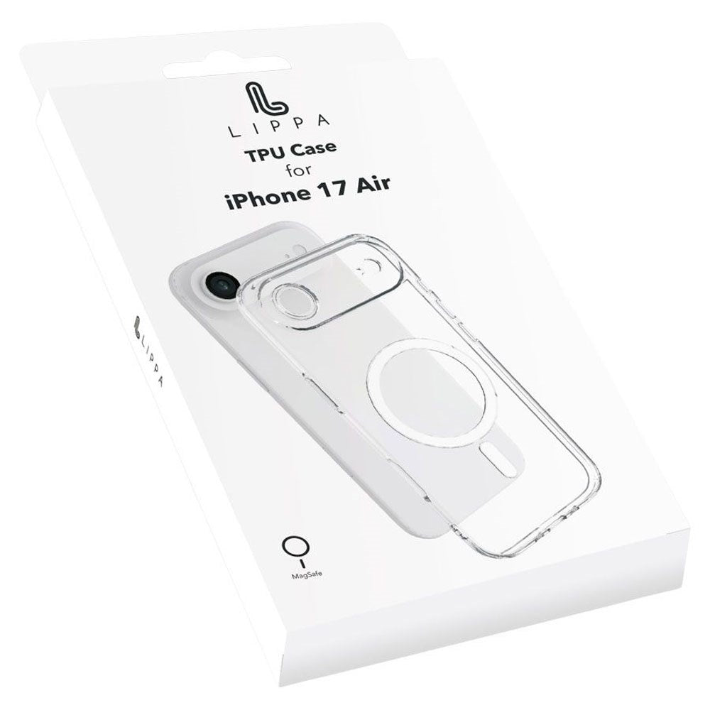 iPhone Air Lippa Fleksibelt Plast Bagside Cover - MagSafe Kompatibel - Gennemsigtig