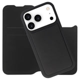 iPhone 17 Pro Lippa Kunstlæder Wallet Flip Cover - Sort