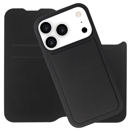 iPhone 17 Pro Max Lippa Kunstlæder Wallet Flip Cover - Sort