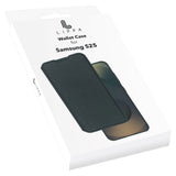 Samsung Galaxy S25 Lippa Kunstlæder Wallet Flip Cover - Sort