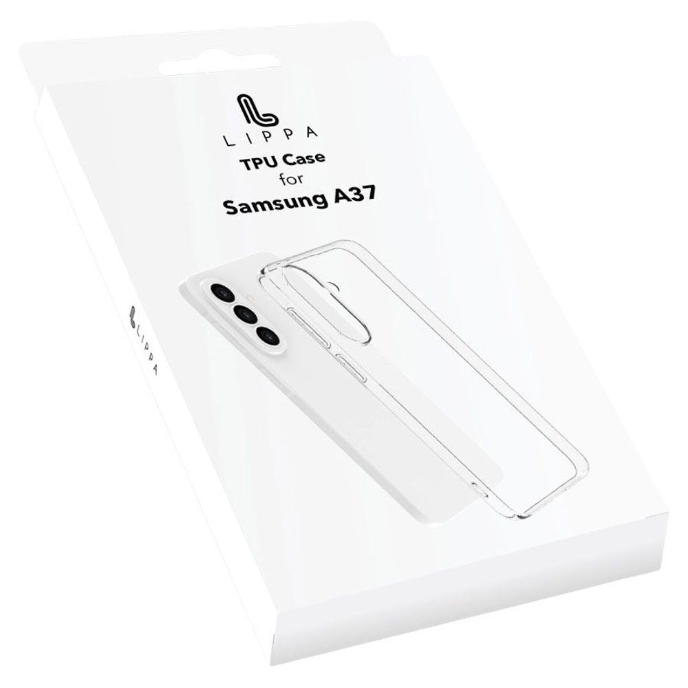 Samsung Galaxy A37 Lippa Fleksibelt Plast Bagside Cover - Gennemsigtig