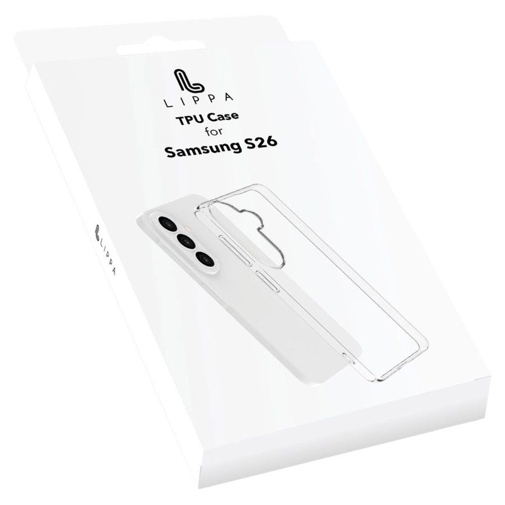 Samsung Galaxy S26 Lippa Fleksibelt Plast Bagside Cover - Gennemsigtig