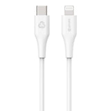 eSTUFF INFINITE MFI 3 m USB-C til Lightning Kabel - 12W - 100% Genbrugsplastik - Hvid