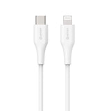 eSTUFF INFINITE MFI 1 m USB-C til Lightning Kabel - 12W - 100% Genbrugsplastik - Hvid