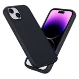 eSTUFF iPhone 15 INFINITE VIENNA Fleksibelt Plastik Bagside Cover - 100% Genbrugsplastik - Sort