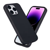 eSTUFF iPhone 14 Pro INFINITE VIENNA Fleksibelt Plastik Bagside Cover - 100% Genbrugsplastik - Sort