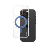 CARE by PanzerGlass iPhone 16 Pro Feature Kickstand Cover - MagSafe Kompatibel - Transparent / Coronet Blue