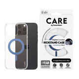 CARE by PanzerGlass iPhone 16 Pro Max Feature Kickstand Cover - MagSafe Kompatibel - Transparent / Coronet Blue