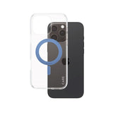 CARE by PanzerGlass iPhone 16 Pro Max Feature Kickstand Cover - MagSafe Kompatibel - Transparent / Coronet Blue