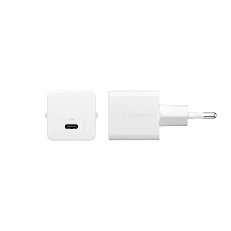 empower by PanzerGlass Turbo Vægoplader - 1x USB-C - 30W - Silver White