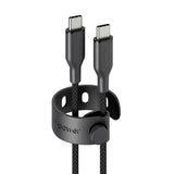 empower by PanzerGlass Racing 2m / 60W USB-C til USB-C Kabel - Space Black
