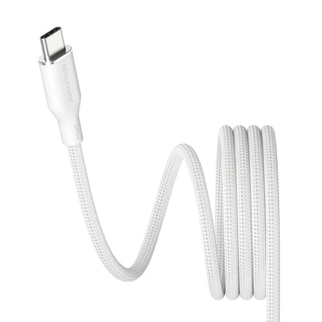 empower by PanzerGlass Magnetic 1.5m / 240W USB-C til USB-C Kabel - Silver White