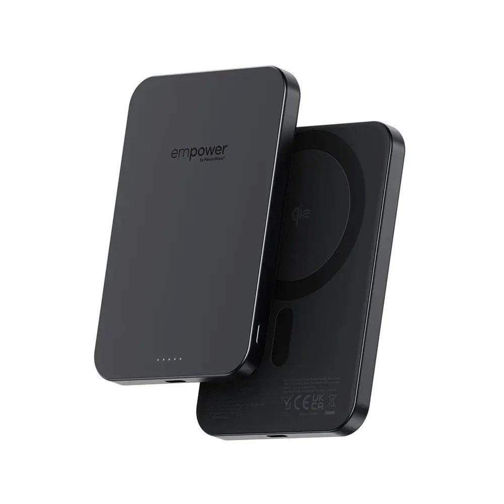 empower by PanzerGlass 5000 mAh empower Bank - Qi2 / MagSafe Kompatibel - Space Black - (DEMO)