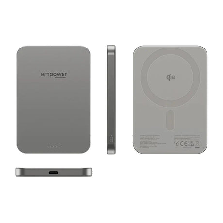 empower by PanzerGlass 5000 mAh empower Bank - Qi2 / MagSafe Kompatibel - Titanium