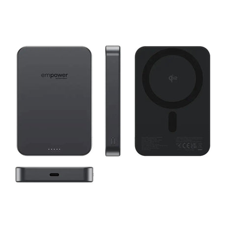 empower by PanzerGlass 10.000 mAh empower Bank - Qi2 / MagSafe Kompatibel - Space Black