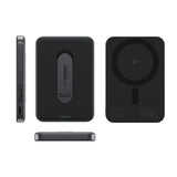 empower by PanzerGlass 5000 mAh empower Bank m. Spin Stand - Qi2 / MagSafe Kompatibel - Space Black