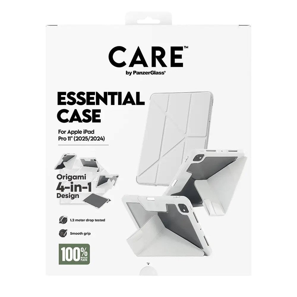 iPad Pro 11" (2025 / 2024) Care by PanzerGlass Essential Cover - Ståfunktion - Grå