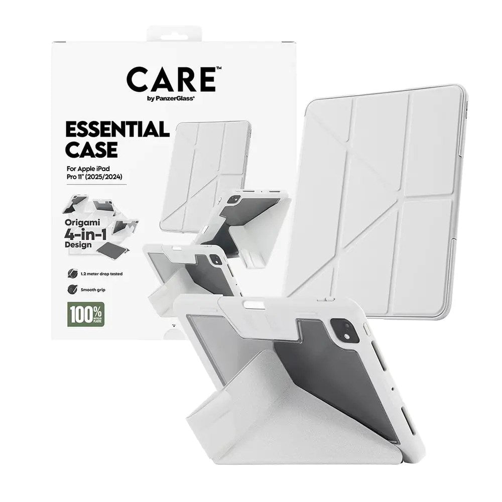 iPad Pro 11" (2025 / 2024) Care by PanzerGlass Essential Cover - Ståfunktion - Grå