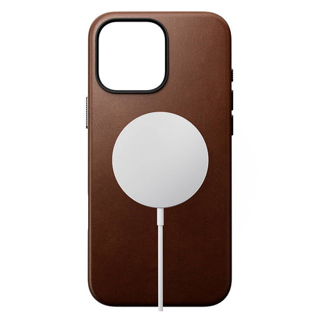 iPhone 16 Nomad Pro Max Traditional  Leather Cover - MagSafe Kompatibel - Brun