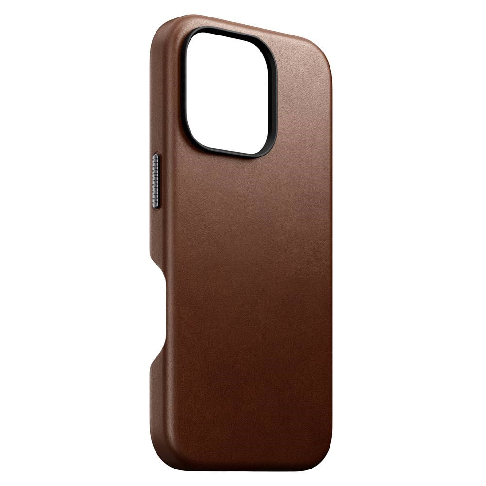 iPhone 16 Nomad Pro Traditional  Leather Cover - MagSafe Kompatibel - Brun