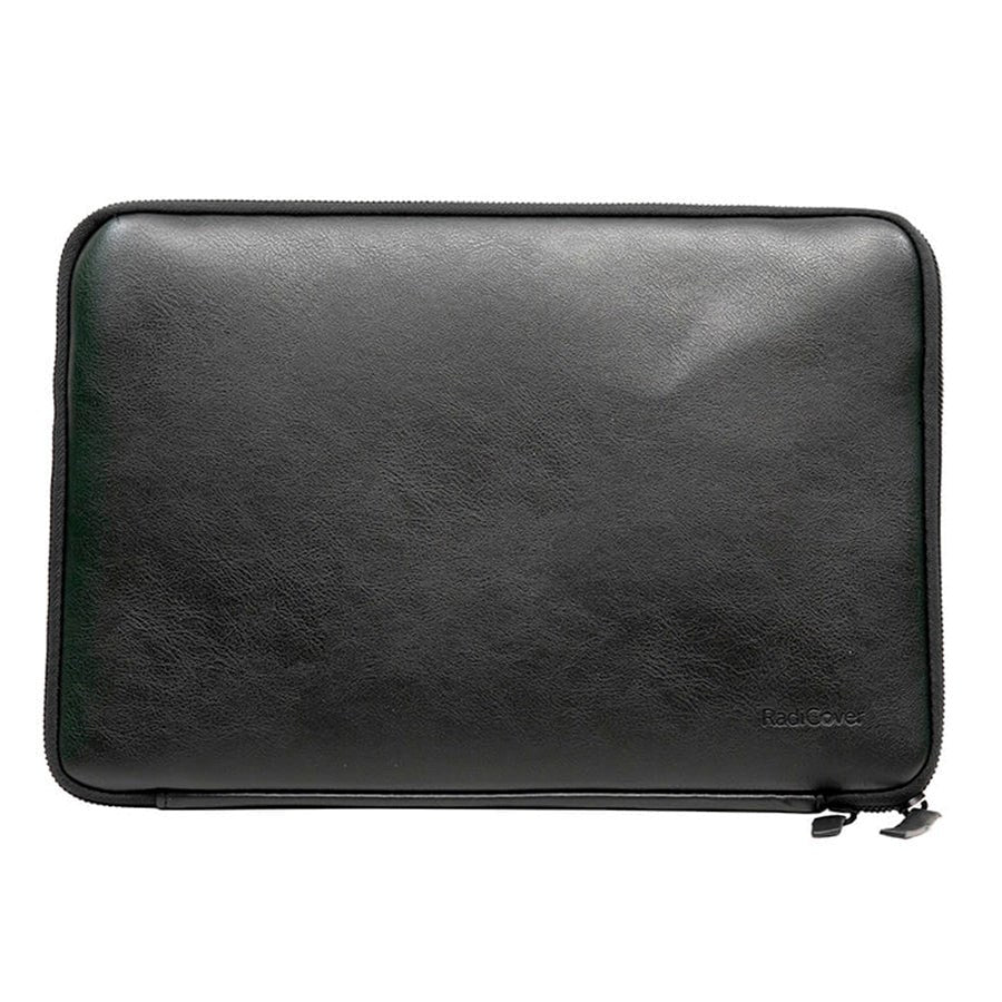 RadiCover Sleeve til Laptop 14" (34 x 23 cm) - Vegansk Læder - 60% Strålingsbeskyttelse - Sort