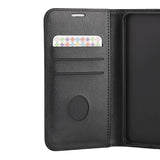 RadiCover Samsung Galaxy S25 Anti Stråling Kunstlæder Flip Cover m. Pung - Sort