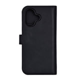 iPhone 17 RadiCover Exclusive 2-in-1 Anti Stråling Læder Flip Case m. Kortholder - MagSafe Kompatibel - Sort
