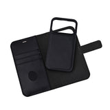 iPhone 17 Pro RadiCover Exclusive 2-in-1 Anti Stråling Læder Flip Case m. Kortholder - MagSafe Kompatibel - Sort