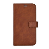 iPhone 17 Pro RadiCover Exclusive 2-in-1 Anti Stråling Læder Flip Case m. Kortholder - MagSafe Kompatibel - Brun