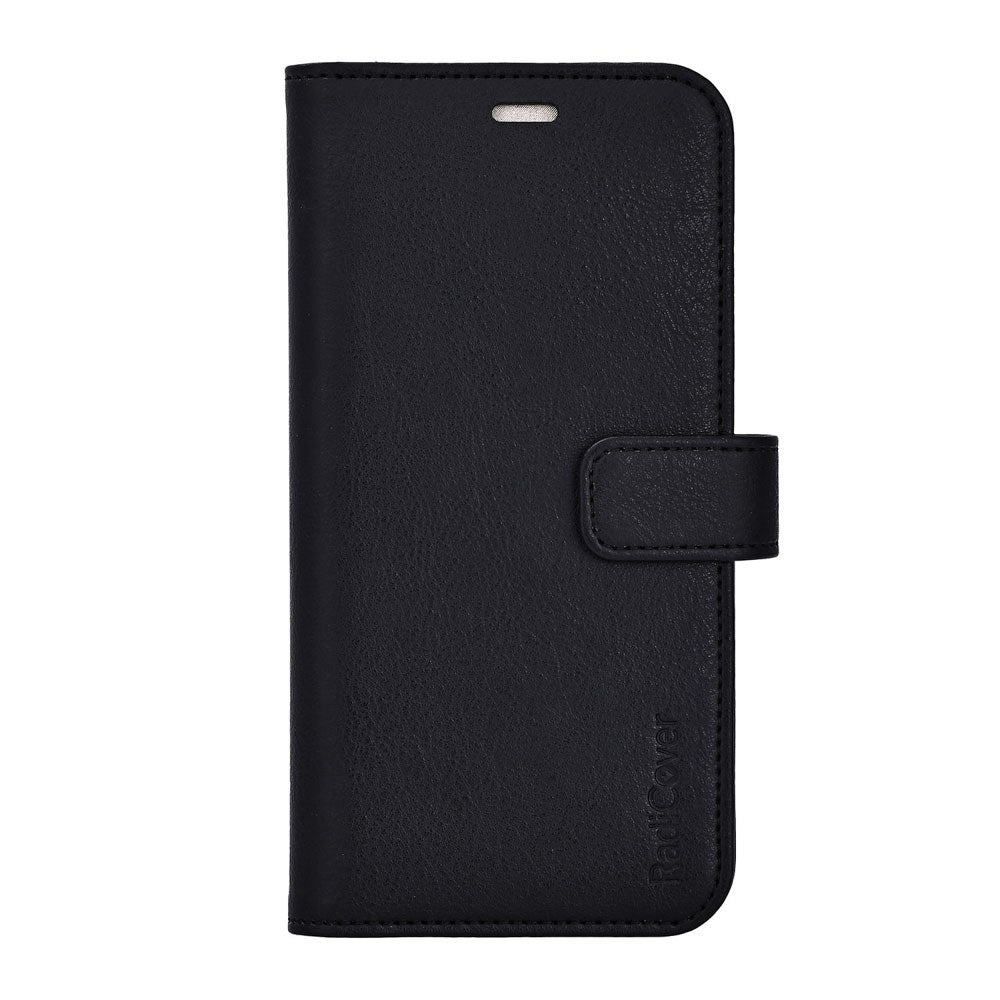 iPhone 17 RadiCover Anti Stråling Kunstlæder Flip Cover m. Pung - Sort