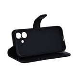 iPhone 17 RadiCover Anti Stråling Kunstlæder Flip Cover m. Pung - Sort