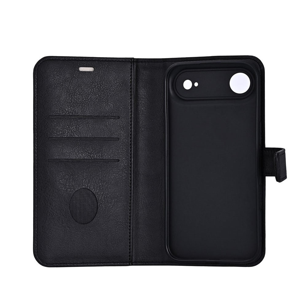 iPhone Air RadiCover Anti Stråling Kunstlæder Flip Cover m. Pung - Sort