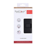 iPhone 17 Pro RadiCover Anti Stråling Kunstlæder Flip Cover m. Pung - Sort