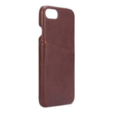 iPhone SE (2020) / 8 / 7 / 6s / 6 Onsala Kunstlæder Cover m. Lomme til Kort - Brun