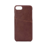 iPhone SE (2020) / 8 / 7 / 6s / 6 Onsala Kunstlæder Cover m. Lomme til Kort - Brun