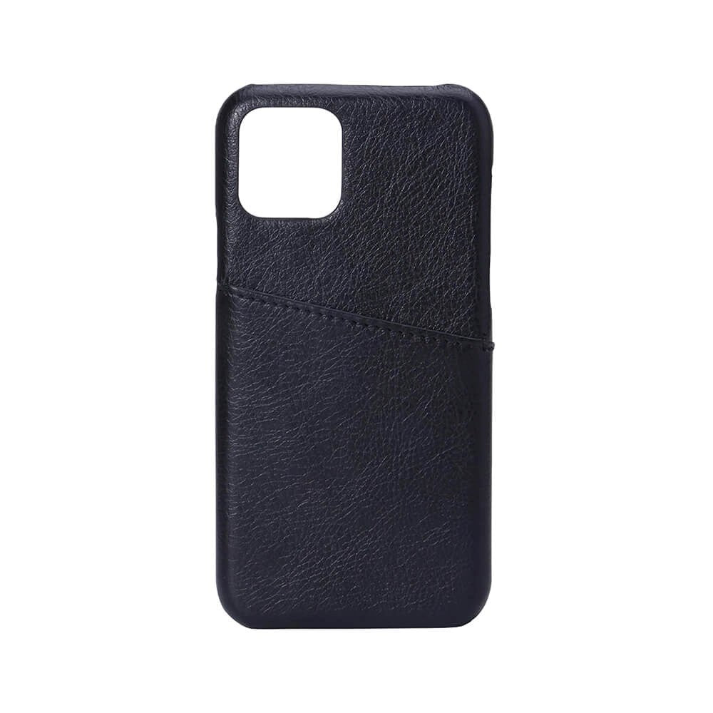 iPhone 11 Pro Onsala Kunstlæder Cover m. Lomme til Kort - Sort