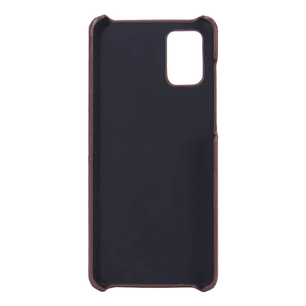 Samsung Galaxy A71 Onsala Kunstlæder Cover m. Lomme til Kort - Brun