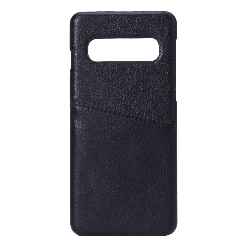 Samsung Galaxy S10 Onsala Kunstlæder Cover m. Lomme til Kort - Sort