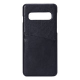 Samsung Galaxy S10 Onsala Kunstlæder Cover m. Lomme til Kort - Sort